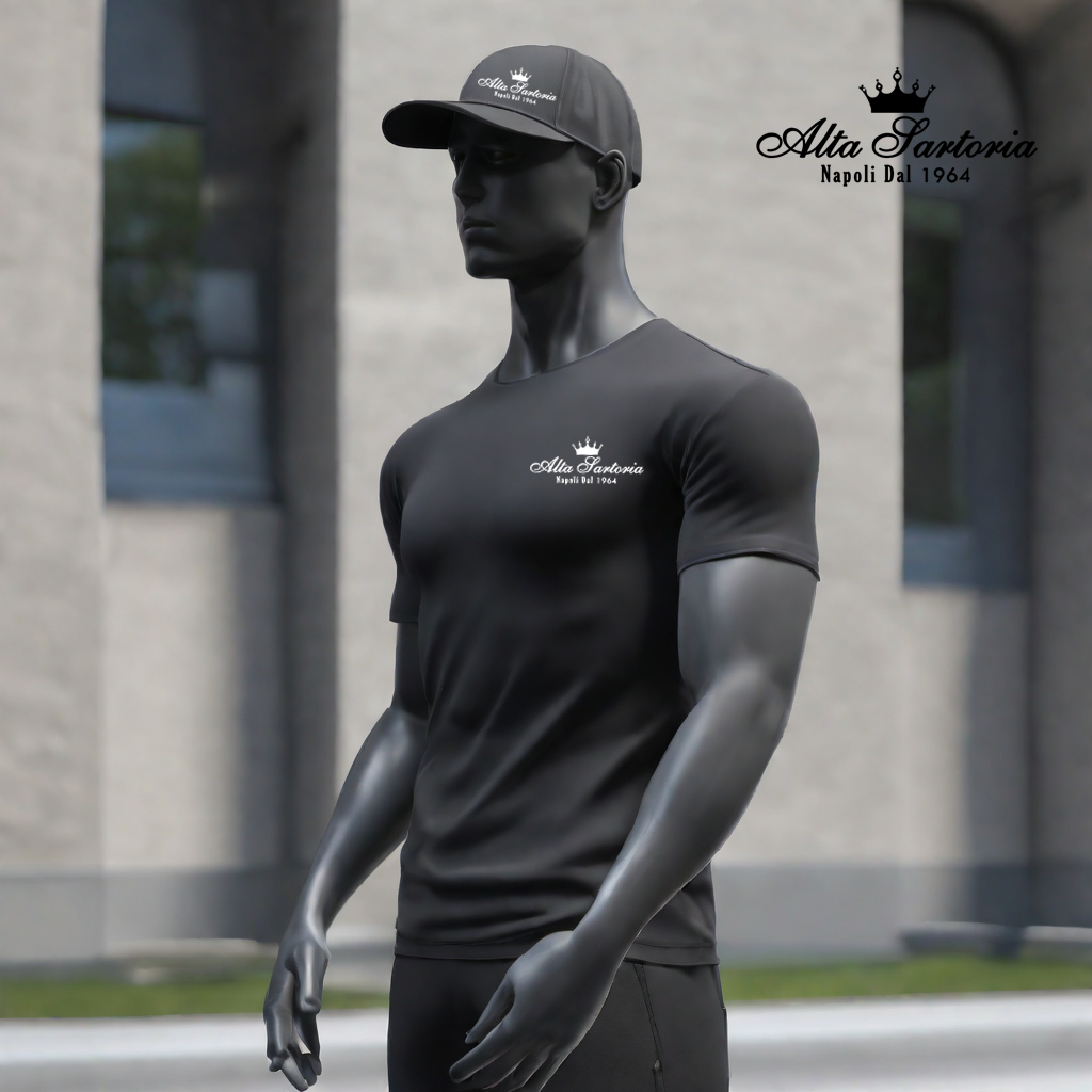 manikan_standing_outside_wearing_full_black_sports_training_and_grey_shirt_and_grey_cap-(1)